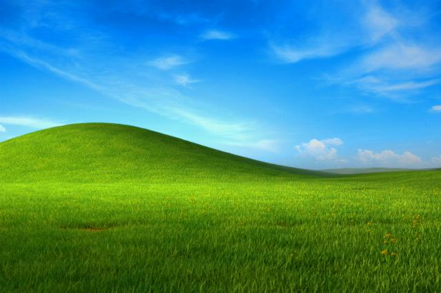 Windows XP default wallpaper